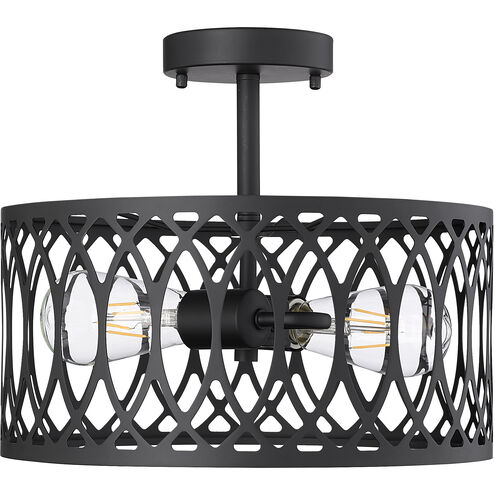Arelyn 1 Light 13 inch Matte Black Indoor Semi-Flush Ceiling Light